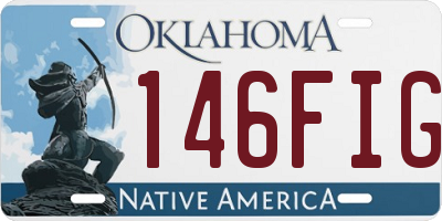 OK license plate 146FIG