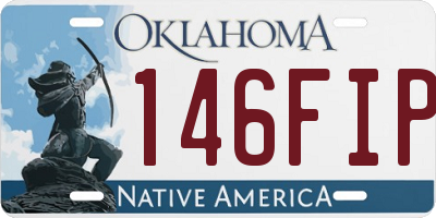 OK license plate 146FIP