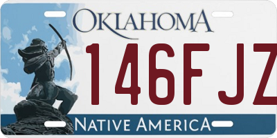 OK license plate 146FJZ