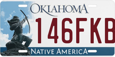 OK license plate 146FKB