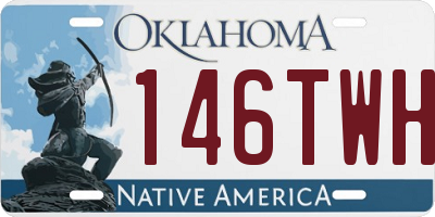 OK license plate 146TWH