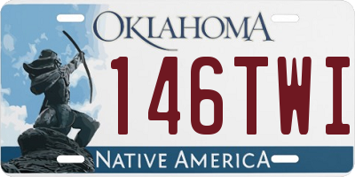 OK license plate 146TWI