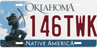 OK license plate 146TWK