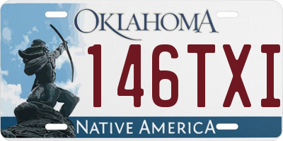 OK license plate 146TXI