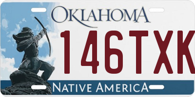 OK license plate 146TXK