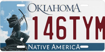 OK license plate 146TYM