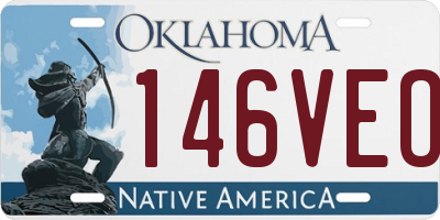 OK license plate 146VEO