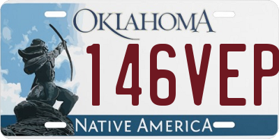 OK license plate 146VEP