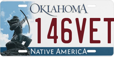 OK license plate 146VET