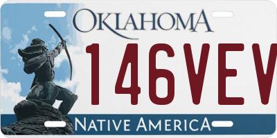 OK license plate 146VEV
