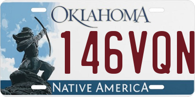 OK license plate 146VQN