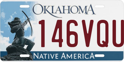 OK license plate 146VQU