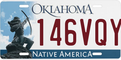OK license plate 146VQY