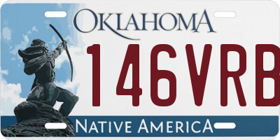 OK license plate 146VRB