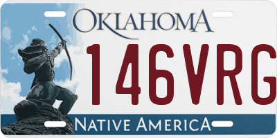 OK license plate 146VRG