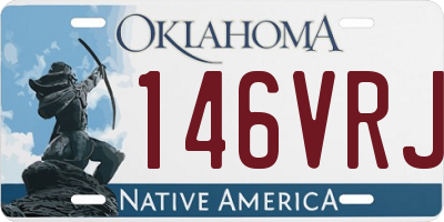 OK license plate 146VRJ