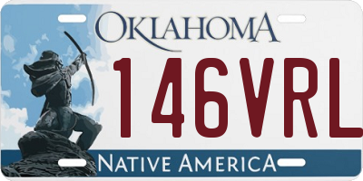 OK license plate 146VRL