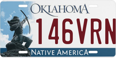 OK license plate 146VRN