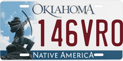 OK license plate 146VRO