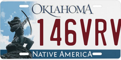 OK license plate 146VRV