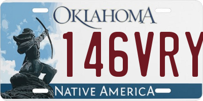 OK license plate 146VRY
