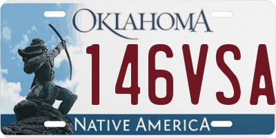 OK license plate 146VSA
