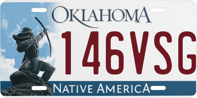 OK license plate 146VSG
