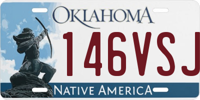 OK license plate 146VSJ