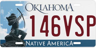OK license plate 146VSP
