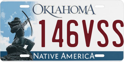 OK license plate 146VSS