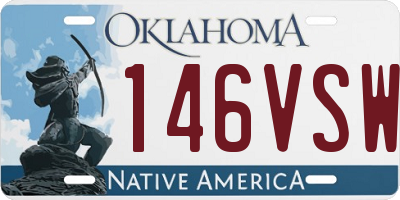 OK license plate 146VSW