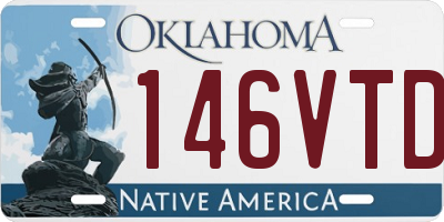 OK license plate 146VTD