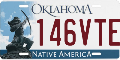 OK license plate 146VTE