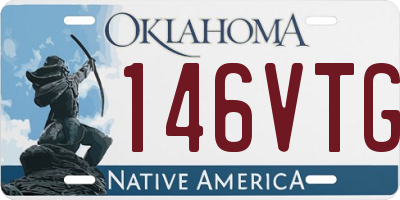 OK license plate 146VTG