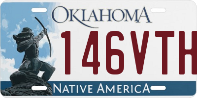 OK license plate 146VTH