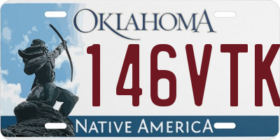 OK license plate 146VTK