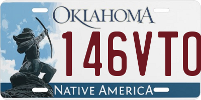 OK license plate 146VTO