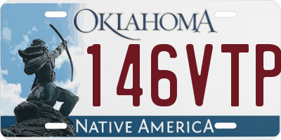 OK license plate 146VTP