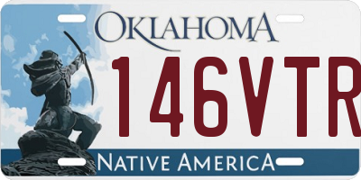 OK license plate 146VTR