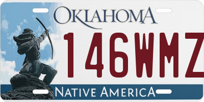 OK license plate 146WMZ