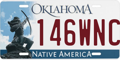 OK license plate 146WNC