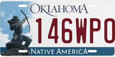 OK license plate 146WPO