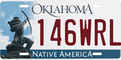 OK license plate 146WRL