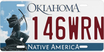 OK license plate 146WRN