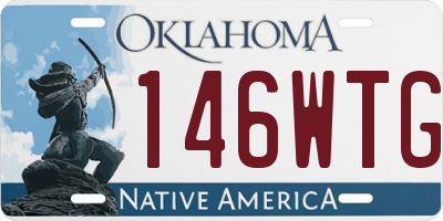 OK license plate 146WTG