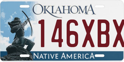 OK license plate 146XBX