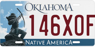 OK license plate 146XOF