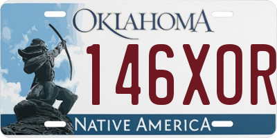OK license plate 146XOR