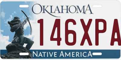 OK license plate 146XPA