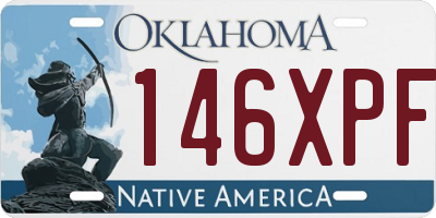 OK license plate 146XPF